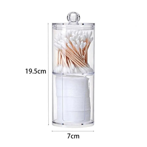 2 Layers Cotton Swab Storage Box