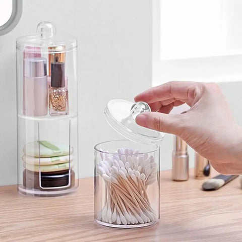 2 Layers Cotton Swab Storage Box