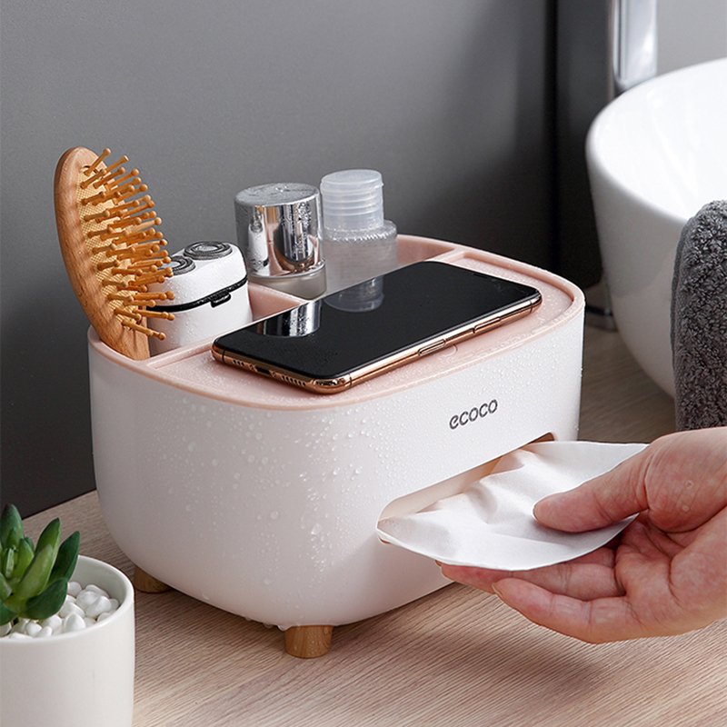 ECOCO Multipurpose Desktop Tissue Box. (Premium Quality)