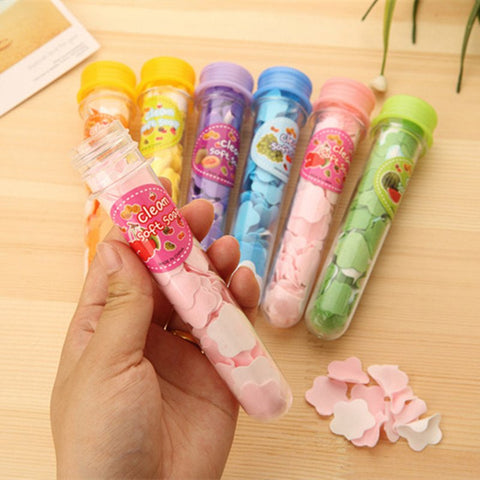 1-Bottle Portable Flower Paper Soap