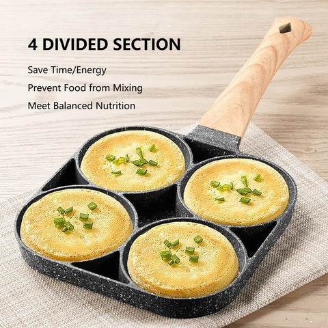 Nonstick Four Portion Frying Pan