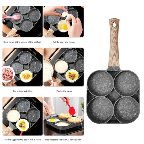Nonstick Four Portion Frying Pan
