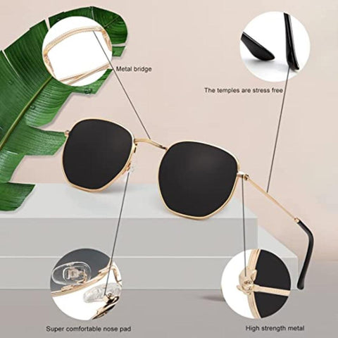 Unisex Metal Frame Sunglasses