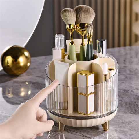 7 Grids Transparent Rotating Makeup Box