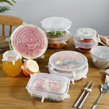 ECOVER™ - REUSABLE STRETCH & SEAL SILICONE LIDS (6 PCS./SET)