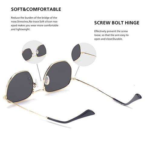 Unisex Metal Frame Sunglasses