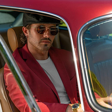 Unisex Metal Frame Sunglasses