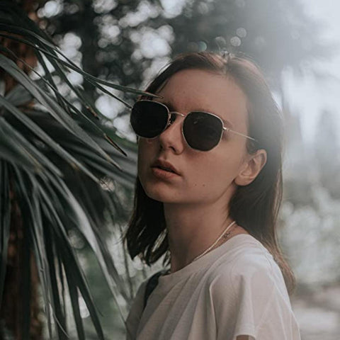 Unisex Metal Frame Sunglasses